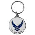Armed Forces Air Force Metal Key Chain with Enameled Details